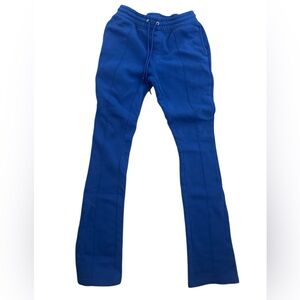 Blue Flared Sweatpants